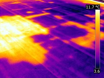 Infrared (IR) Thermal Image of Roof Leak | Infrared (IR) Thermal Imaging | 360 Inspection Services